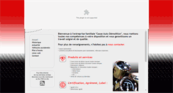 Desktop Screenshot of casse-auto-demolition.com