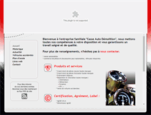 Tablet Screenshot of casse-auto-demolition.com